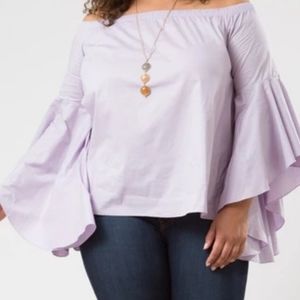 🎯🎯NWT Soft Lilac on the shoulders blouse🎯🎯